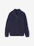 Gilet Col Montant Manches Longues garçon marine+vert - vertbaudet enfant 