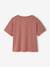 T-shirt animation en sequins réversibles fille manches courtes bois de rose+écru - vertbaudet enfant 
