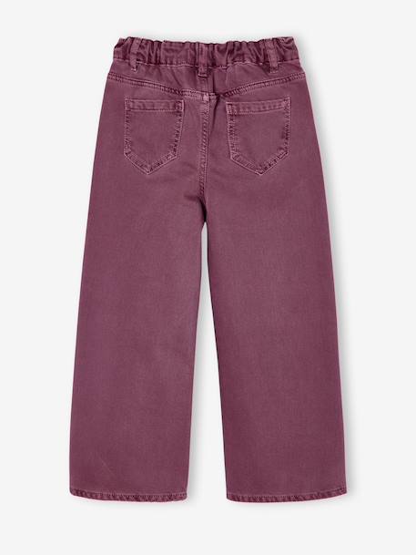 Pantalon fille large couleur pivoine+prune+rose+vert+vert de gris - vertbaudet enfant 