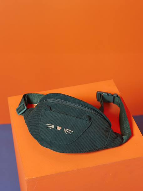 Sac banane animation poche chat fille bleu pâle+blush+double stone+multicolore+rose+vert de gris - vertbaudet enfant 
