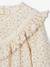 Floral Dress in Cotton Gauze for Girls ecru - vertbaudet enfant 
