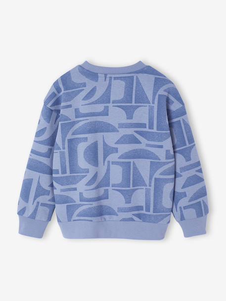 All-Over Print Sweatshirt for Boys, HAPPY LA printed blue - vertbaudet enfant 