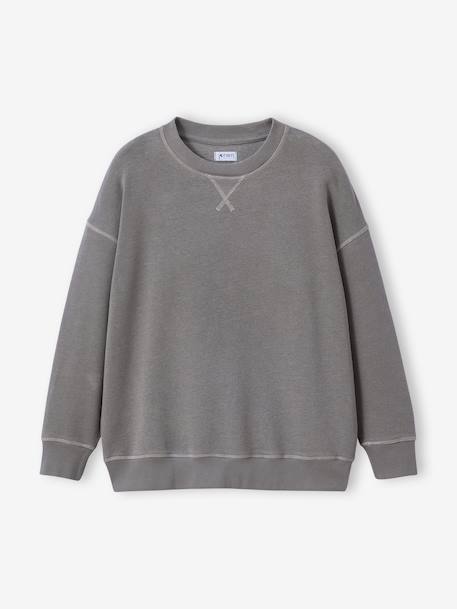 Pack of 2 Plain Long-Sleeved Sweatshirts for Boys, JONEN caramel - vertbaudet enfant 