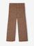 Wide-Leg Fleece Leggings for Girls navy blue+printed brown - vertbaudet enfant 