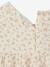 Floral Dress in Cotton Gauze for Girls ecru - vertbaudet enfant 