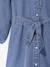 Fancy Denim Dress for Girls medium blue - vertbaudet enfant 