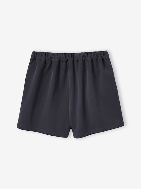 Pleated Skort for Girls, JONEN anthracite+navy blue - vertbaudet enfant 
