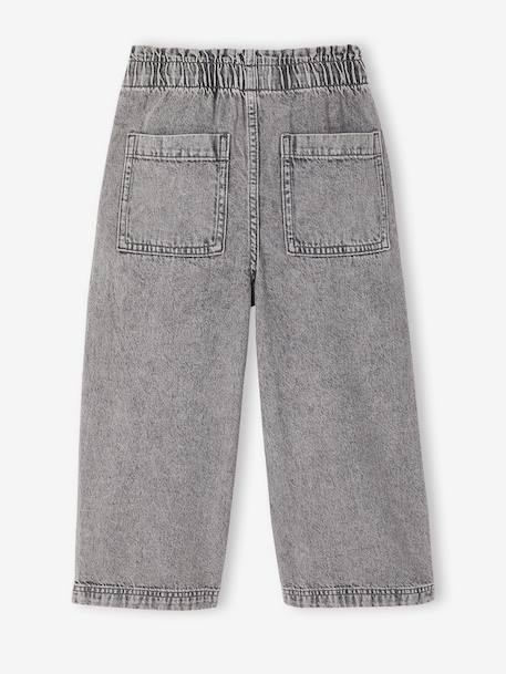 Wide Leg Carpenter Jeans for Girls denim grey+light blue+medium blue - vertbaudet enfant 