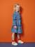 Fancy Denim Dress for Girls medium blue - vertbaudet enfant 