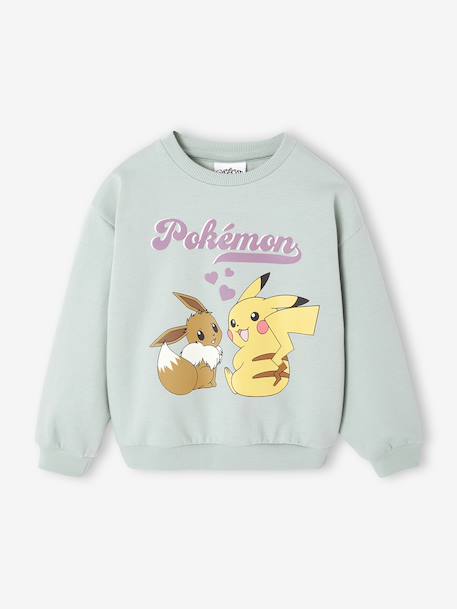 Pokemon® girl's sweatshirt grey blue - vertbaudet enfant 