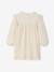 Floral Dress in Cotton Gauze for Girls ecru - vertbaudet enfant 