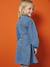 Fancy Denim Dress for Girls medium blue - vertbaudet enfant 