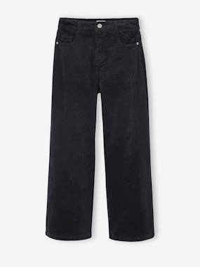 -Pantalon large en velours côtelé fille