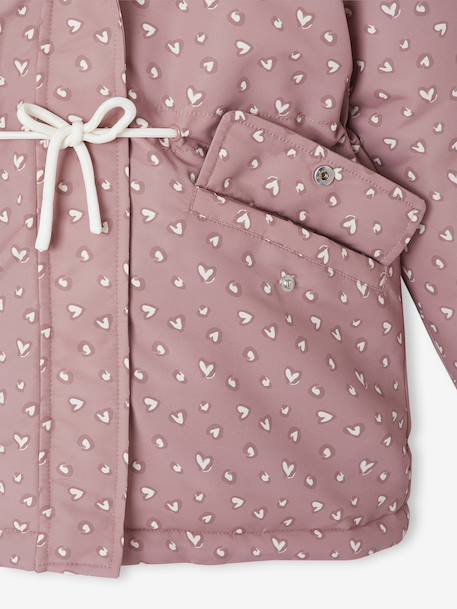 Hooded 3-in-1 Parka + Lightweight Jacket for Girls dusky pink+navy blue - vertbaudet enfant 