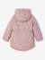 Hooded 3-in-1 Parka + Lightweight Jacket for Girls dusky pink+navy blue - vertbaudet enfant 
