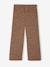 Wide-Leg Fleece Leggings for Girls navy blue+printed brown - vertbaudet enfant 
