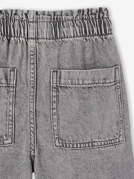 Wide Leg Carpenter Jeans for Girls denim grey+light blue+medium blue - vertbaudet enfant 