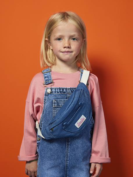 Corduroy Bumbag with Cat Design for Girls blush+double stone+multicoloured+pale blue+rose - vertbaudet enfant 
