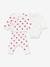Ensemble 3 pièces imprimé coeurs bébé cardigan cache-coeur, pantalon et body blanc - vertbaudet enfant 