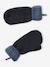 'Dinos' Beanie + Snood + Mittens/Gloves Set for Boys navy blue - vertbaudet enfant 