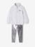 Metallic Sportswear Set for Girls: Sweatshirt & Leggings marl grey - vertbaudet enfant 