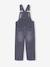 Wide-Leg Denim Dungarees for Girls black denim+denim grey+stone - vertbaudet enfant 
