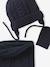 Beanie, Snood & Mittens Set for Baby Boys ink blue - vertbaudet enfant 