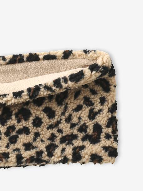 Snood Fille Imprimé Fleuri Vertbaudet - Doublé Polaire, 94% Coton, 6% élasthanne - Tour De Cou Chaud Et Doux Pour L'hiver