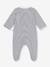 Pyjama bébé en velours à col imprimé marine - vertbaudet enfant 