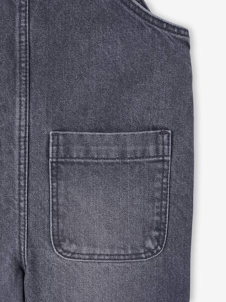Wide-Leg Denim Dungarees for Girls black denim+denim grey+stone - vertbaudet enfant 
