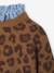 Leopard chambray baby jumper brown - vertbaudet enfant 