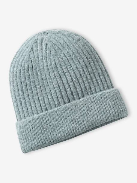 Beanie + Snood + Gloves/Mittens Set for Girls sage green - vertbaudet enfant 