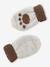 Chullo Jacquard Bear Hat, Snood & Mittens Set marl beige - vertbaudet enfant 