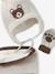 Chullo Jacquard Bear Hat, Snood & Mittens Set marl beige - vertbaudet enfant 