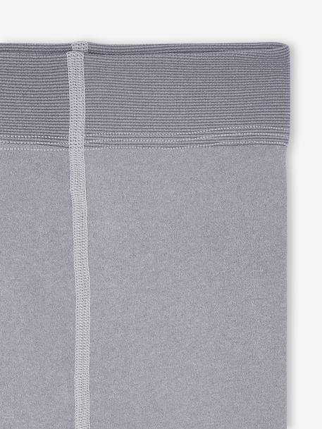 Leggings maille polaire fille bleu+gris chiné+gris perle+mauve+noir - vertbaudet enfant 