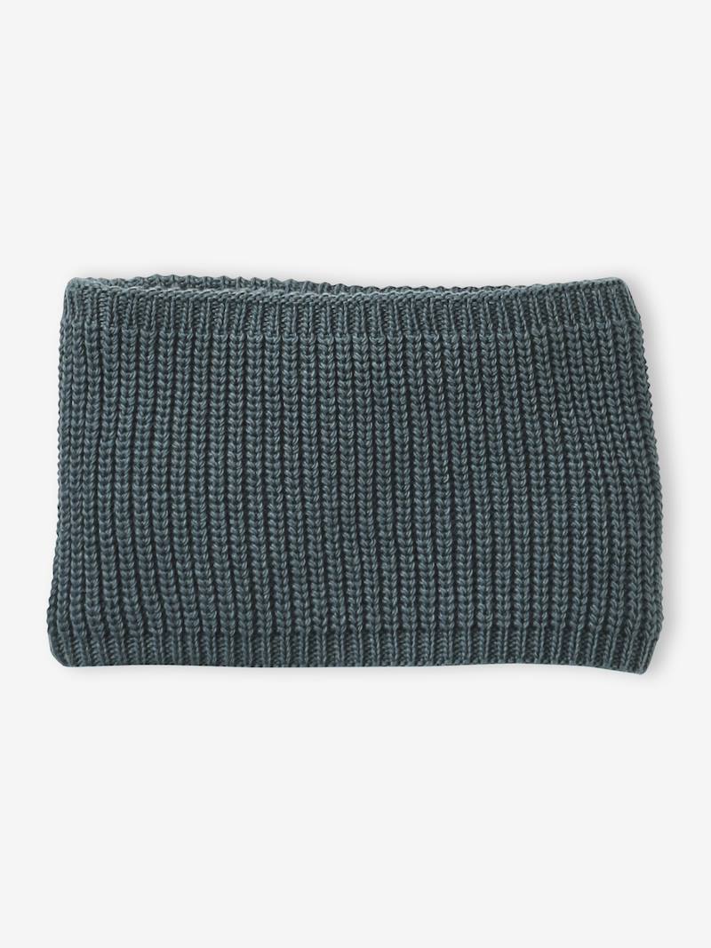 Maille Acrylique Douce Chaude Vertbaudet Ensemble Bébé Garçon Cagoule Snood Moufles Bicolores Coffret Bebe
