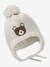 Chullo Jacquard Bear Hat, Snood & Mittens Set marl beige - vertbaudet enfant 