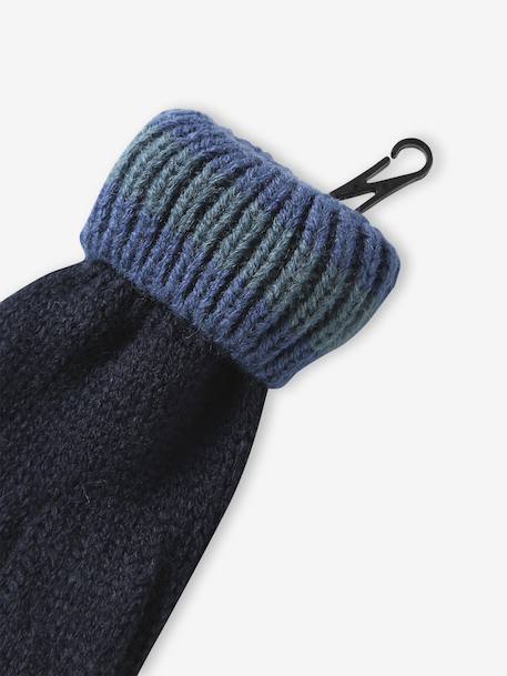 'Dinos' Beanie + Snood + Mittens/Gloves Set for Boys navy blue - vertbaudet enfant 
