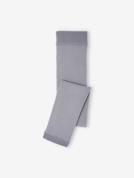 Leggings maille polaire fille bleu+gris chiné+gris perle+mauve+noir - vertbaudet enfant 
