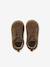 Soft leather lace-up ankle boots for baby's first steps brown+fuchsia+rose - vertbaudet enfant 