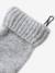 Beanie + Snood + Mittens Set in Shimmering Cable-Knit marl grey+PINK MEDIUM SOLID - vertbaudet enfant 