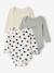 Pack of 3 Bodysuits with Cut-Away Shoulders, for Newborns sage green - vertbaudet enfant 