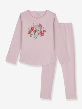 Fille-Pyjama, surpyjama-Pyjama enfant coton côte 1x1