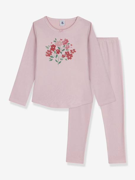 Pyjama enfant coton côte 1x1 rose - vertbaudet enfant 