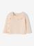 Ensemble naissance 3 pièces en tricot gilet + pantalon + bonnet gris chiné+rose - vertbaudet enfant 