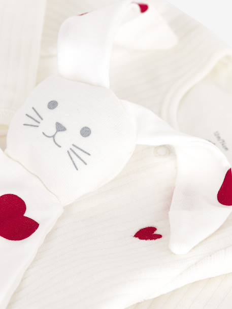 Newborn gift set in PETIT BATEAU velvet white - vertbaudet enfant 