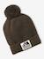 Ensemble garçon bonnet + snood + moufles/gants « Outdoor » bleu grisé+kaki - vertbaudet enfant 