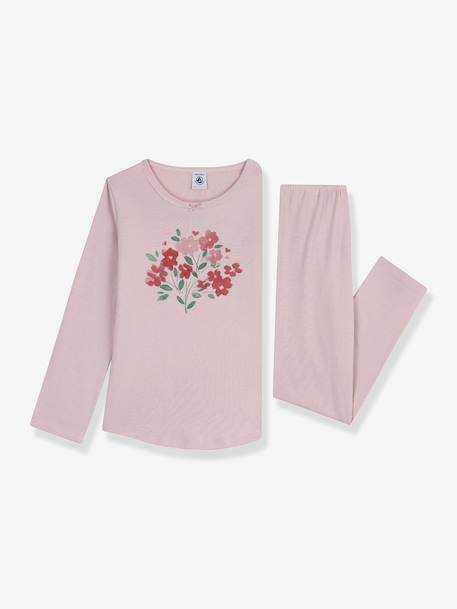 Pyjama enfant coton côte 1x1 rose - vertbaudet enfant 