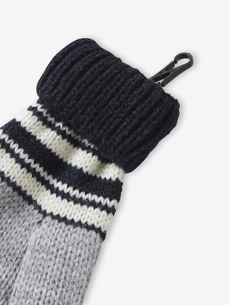 Urban Park beanie + snood + mittens/gloves set for boys marl grey - vertbaudet enfant 