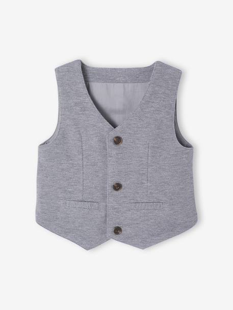 Boys' shirt, bow tie and cardigan set white - vertbaudet enfant 